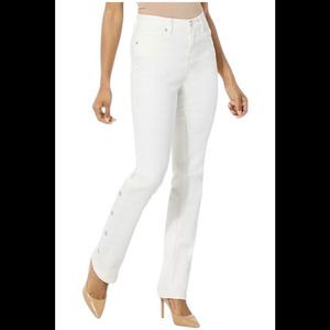 DG2 by Diane Gilman Classic Denim Mini Bootcut Jean Alabaster - Regular